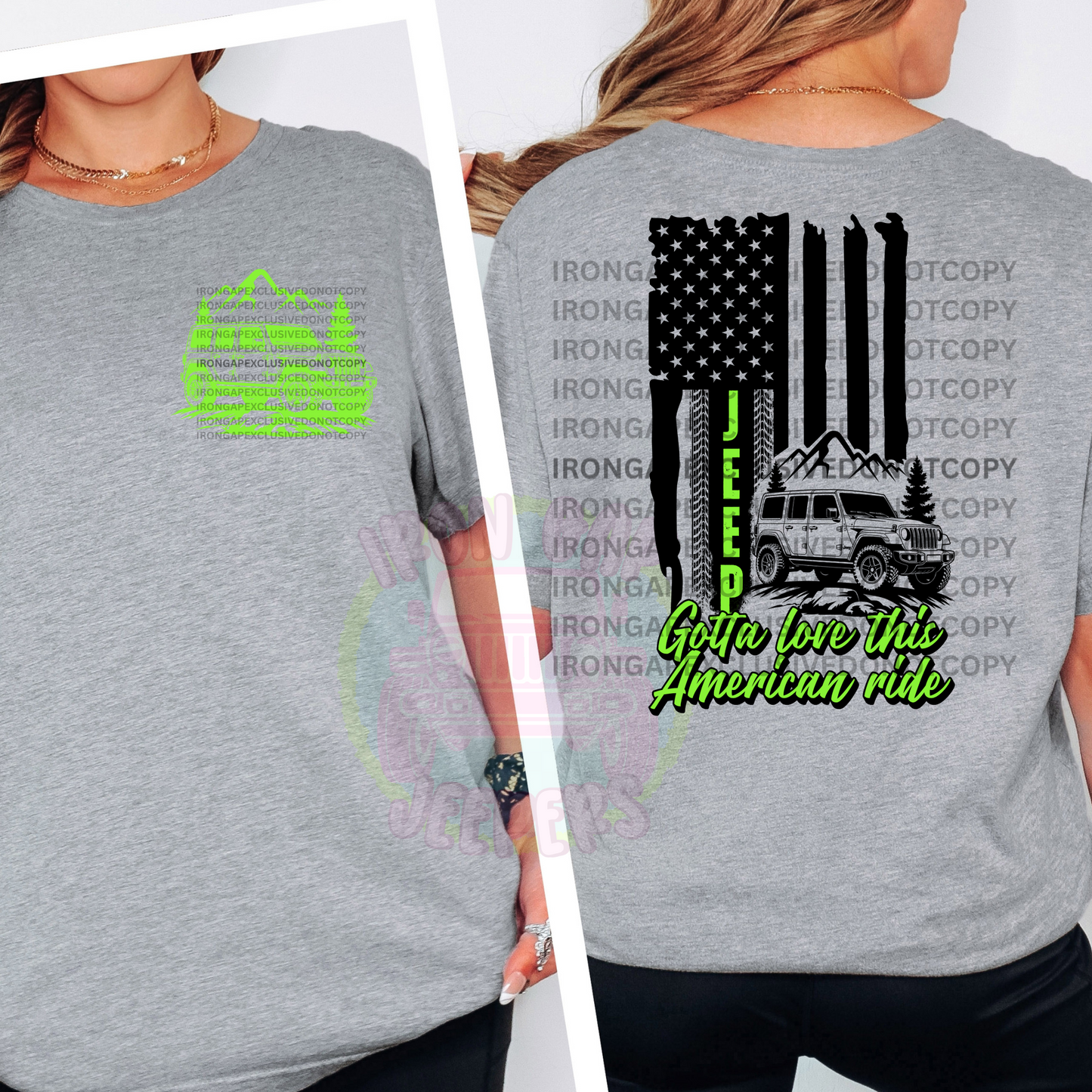 Gotta Love This American Ride Tee (EXCLUSIVE IRON GAP DESIGN WITH MULTIPLE COLOR OPTIONS)
