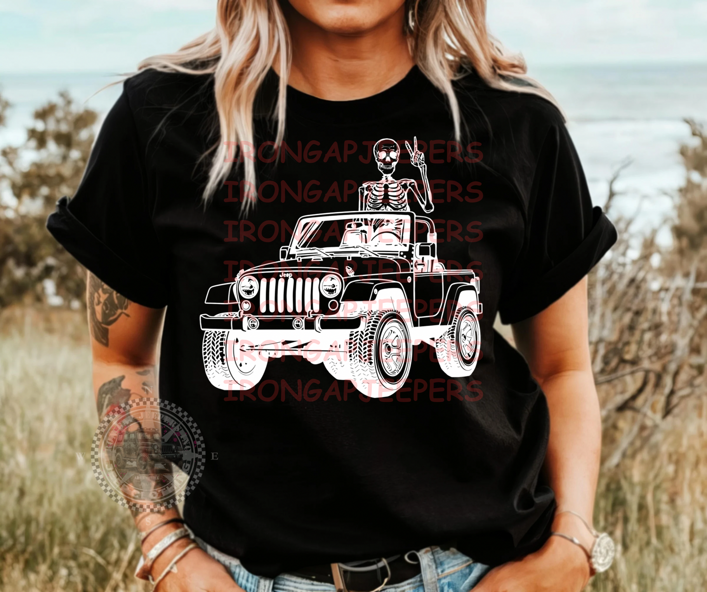 Skelly Peace Sign Tee