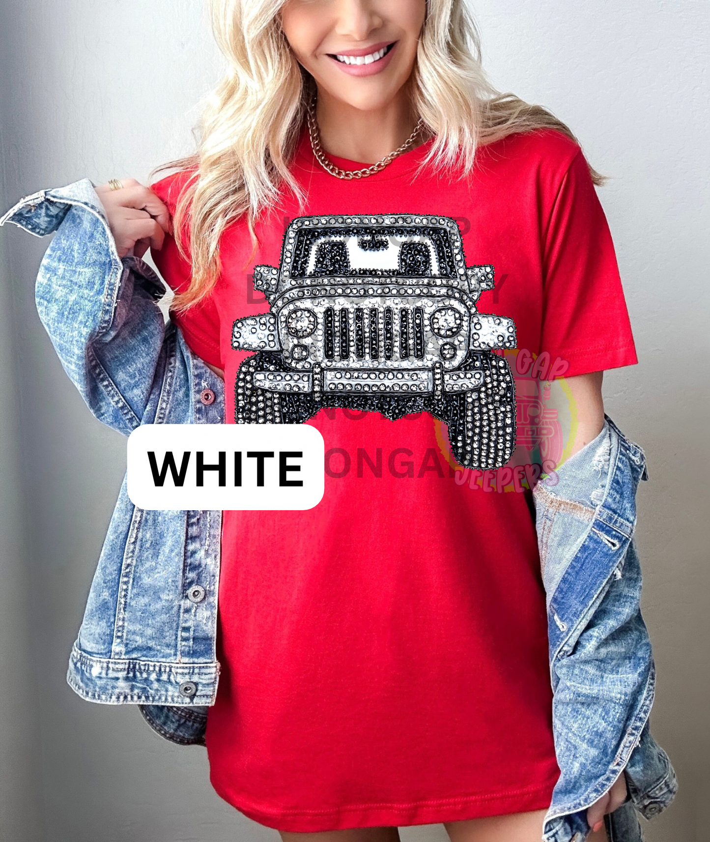 Rhinestone (FAUX) Tee (9 Color options)