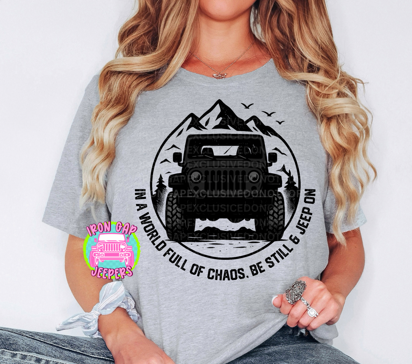 IN A WORLD FULL OF CHAOS Iron Gap Exclusive Tee (13 Design Colors)