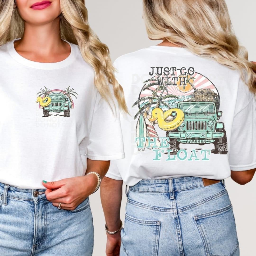 Just Go With The Float Tee (Pocket & Back design)