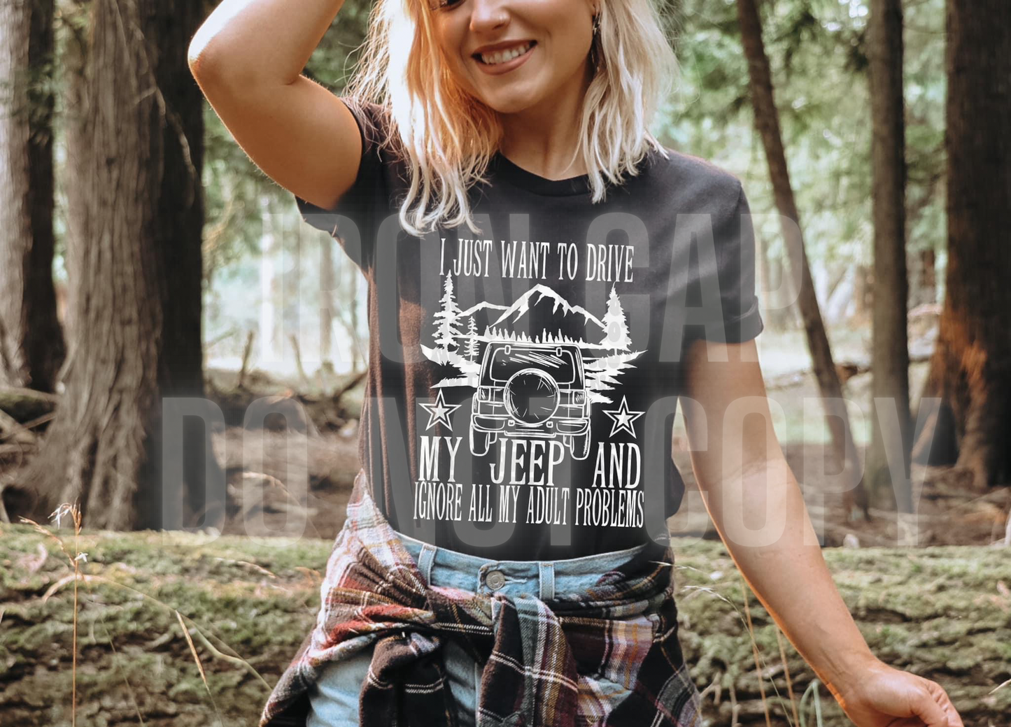 I Just Want To Drive My J**p T-shirt