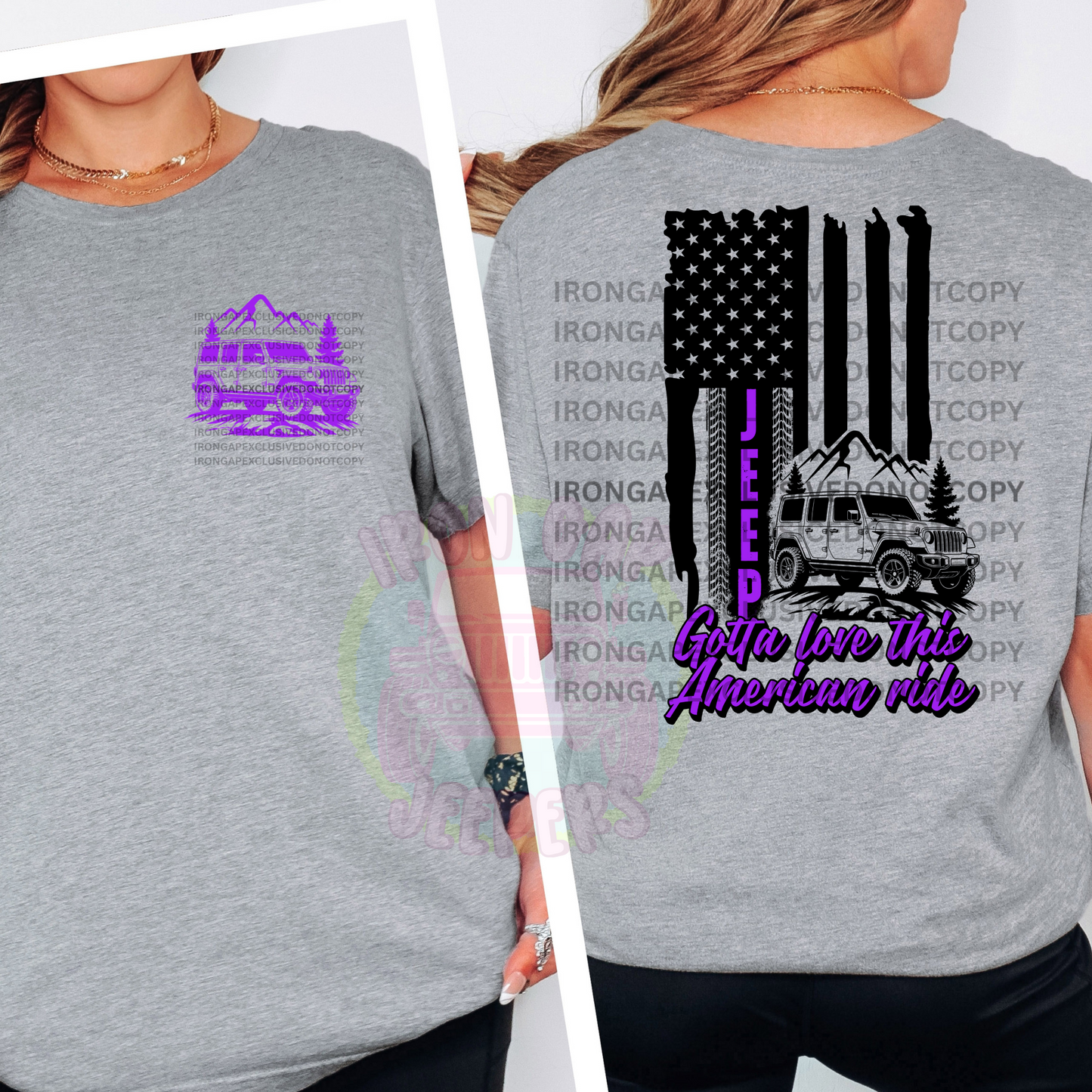 Gotta Love This American Ride Tee (EXCLUSIVE IRON GAP DESIGN WITH MULTIPLE COLOR OPTIONS)