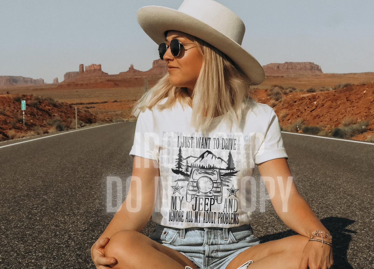 I Just Want To Drive My J**p T-shirt