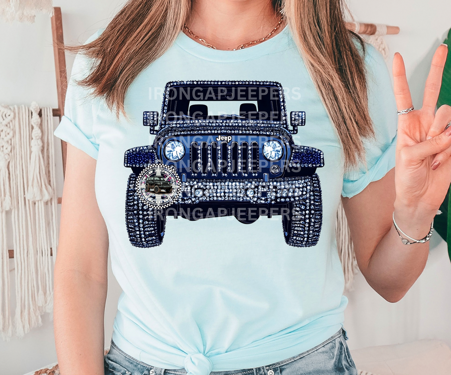 Rhinestone (FAUX) Tee (9 Color options)