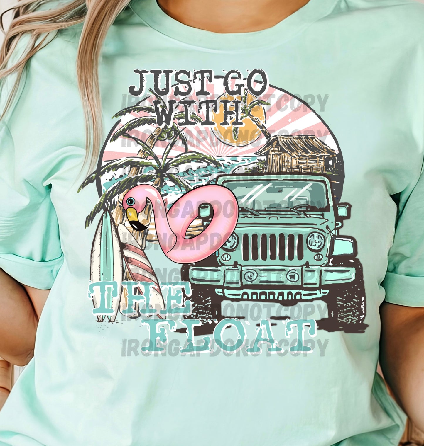 Go With The Float (Flamingo Float) T-Shirt