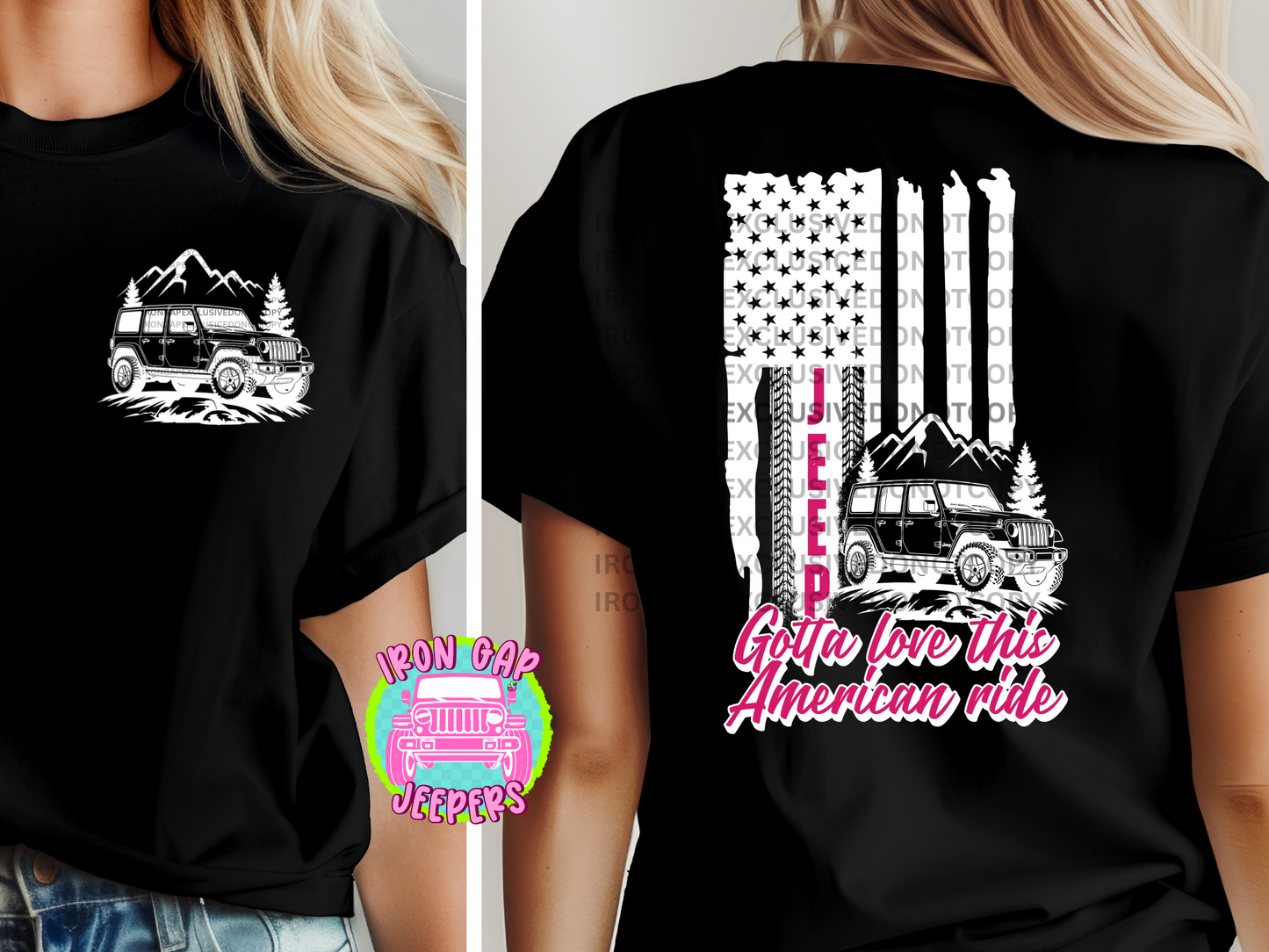Gotta Love This American Ride Tee (EXCLUSIVE IRON GAP DESIGN WITH MULTIPLE COLOR OPTIONS)