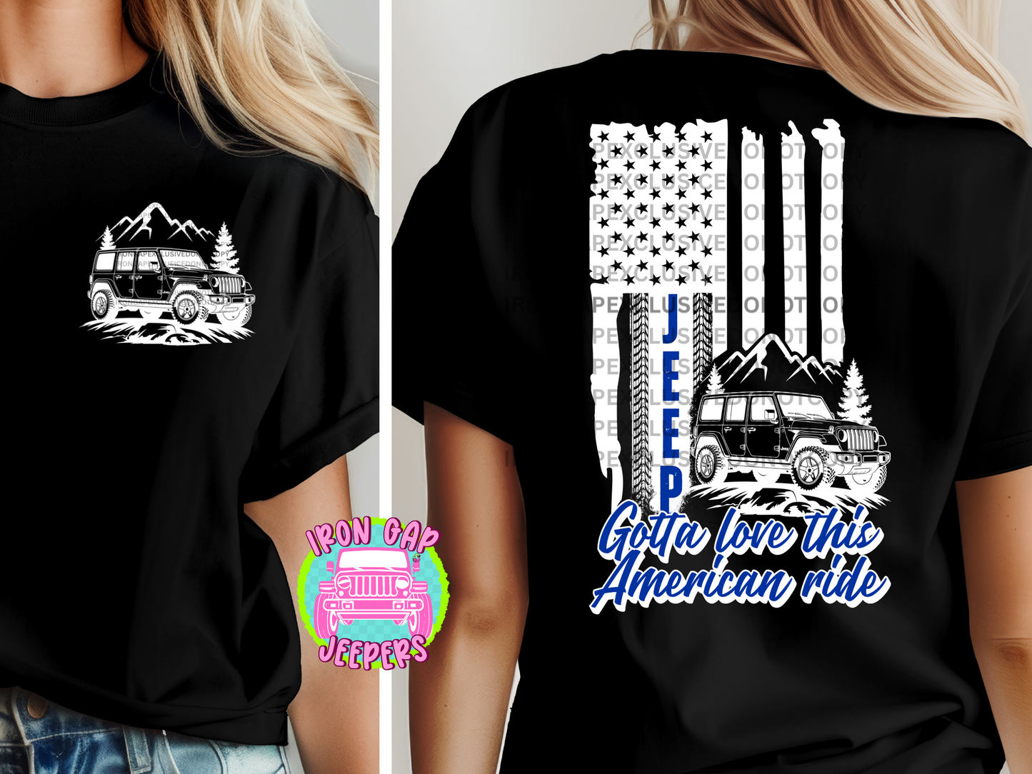 Gotta Love This American Ride Tee (EXCLUSIVE IRON GAP DESIGN WITH MULTIPLE COLOR OPTIONS)