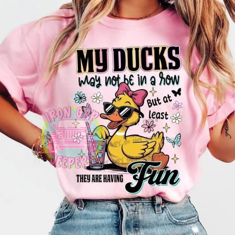 Ducks Having Fun Comfort Color Tee
