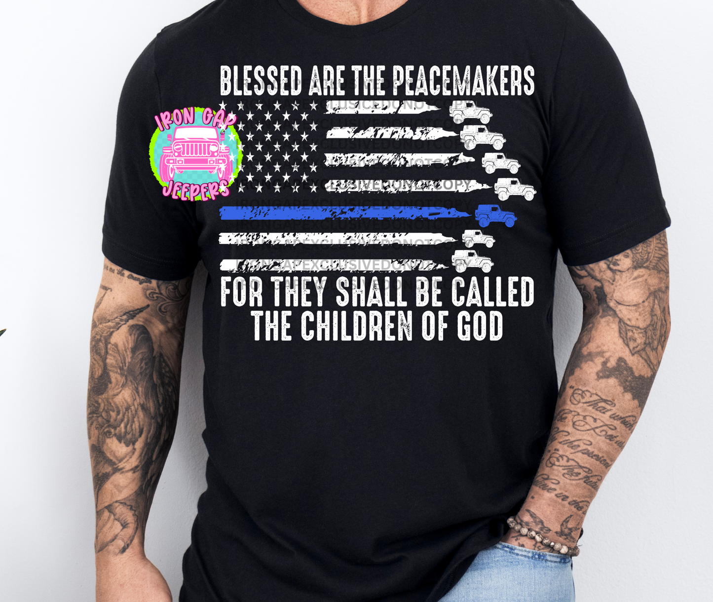 BLESSED ARE THE PEACEMAKERS Iron Gap Exclusive Tee (3 Versions & 2 Color Options)