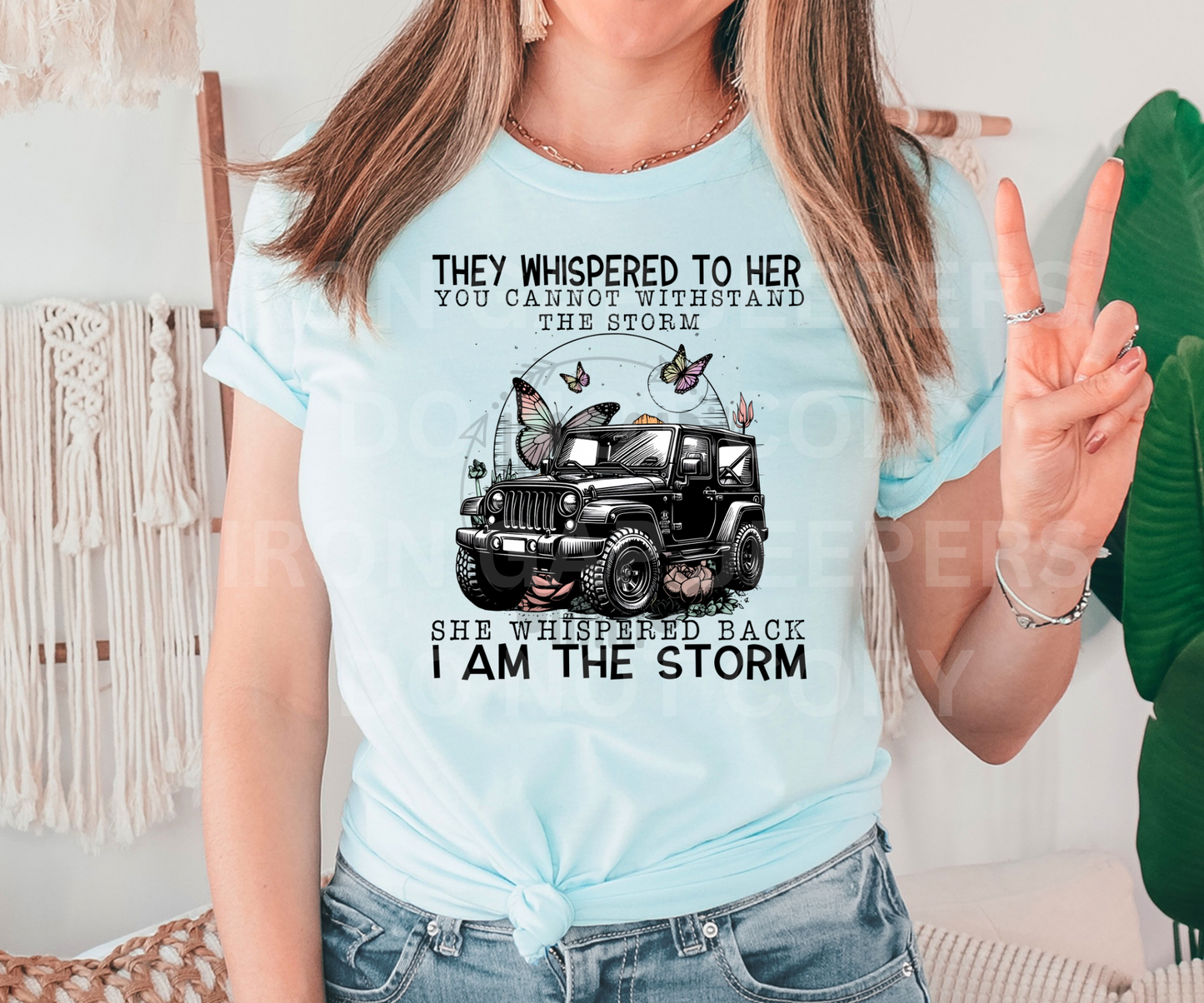 I AM THE STORM T-shirt (2 options black or white Design)