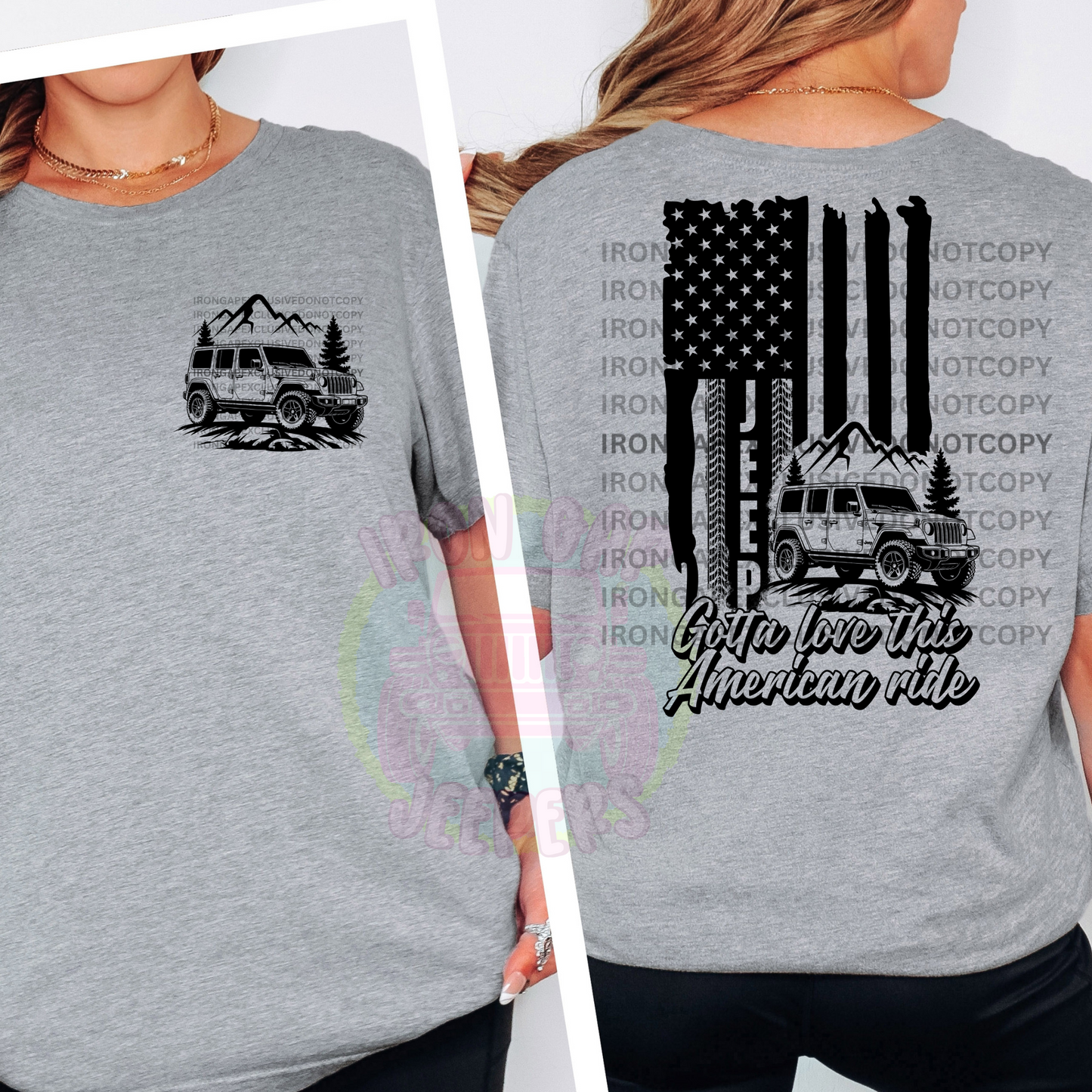 Gotta Love This American Ride Tee (EXCLUSIVE IRON GAP DESIGN WITH MULTIPLE COLOR OPTIONS)