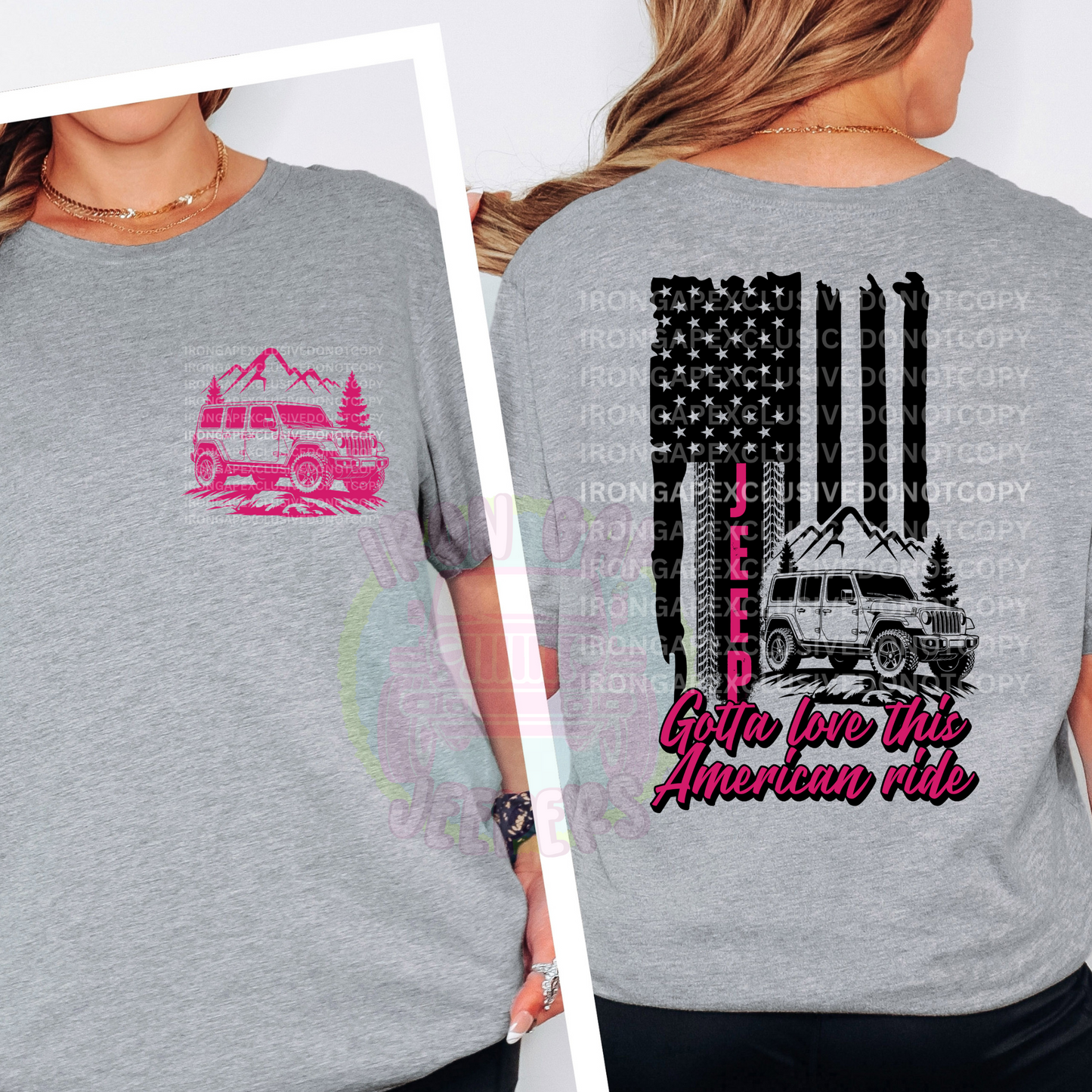Gotta Love This American Ride Tee (EXCLUSIVE IRON GAP DESIGN WITH MULTIPLE COLOR OPTIONS)
