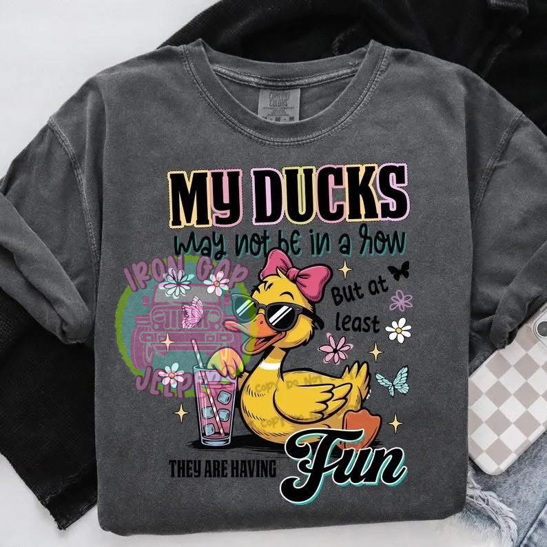 Ducks Having Fun Comfort Color Tee