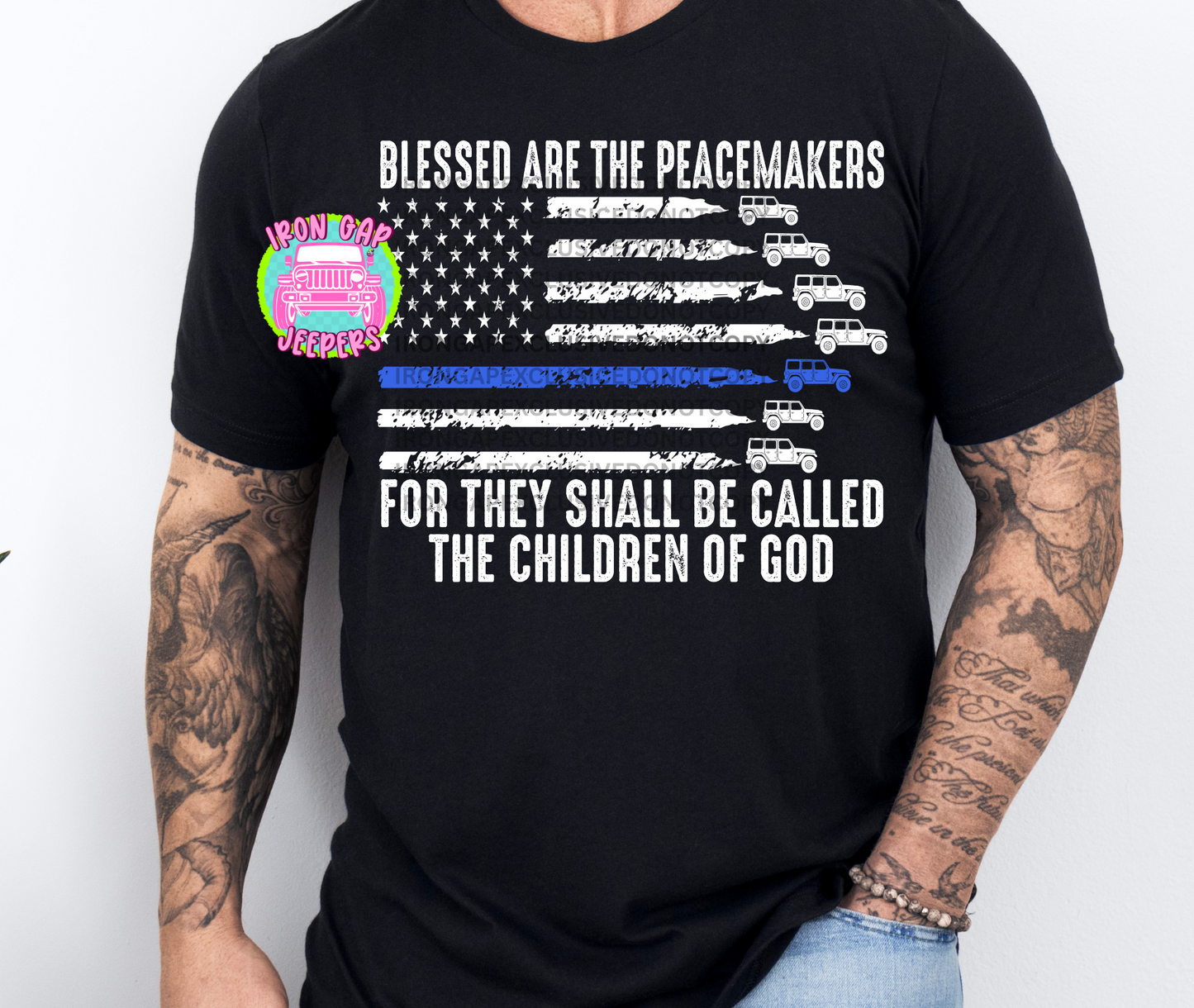 BLESSED ARE THE PEACEMAKERS Iron Gap Exclusive Tee (3 Versions & 2 Color Options)