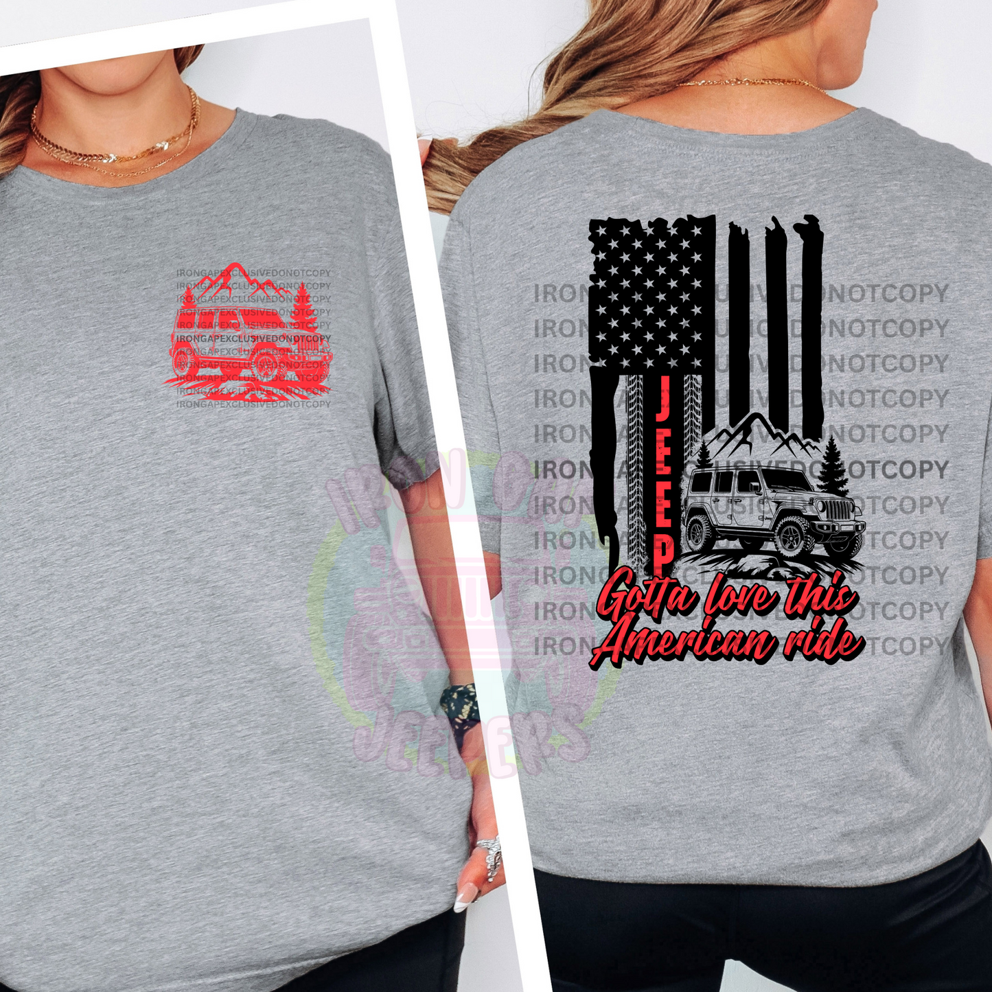 Gotta Love This American Ride Tee (EXCLUSIVE IRON GAP DESIGN WITH MULTIPLE COLOR OPTIONS)
