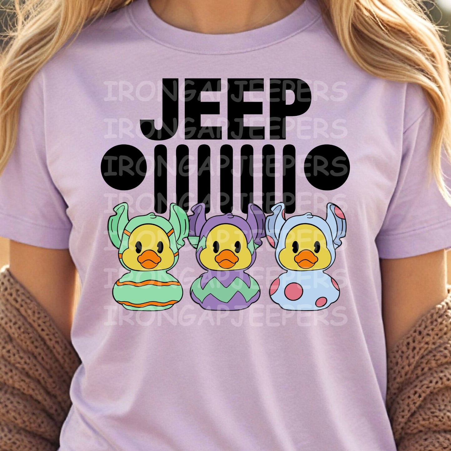 Easter Ducks Tee (Black and Purple Design options)