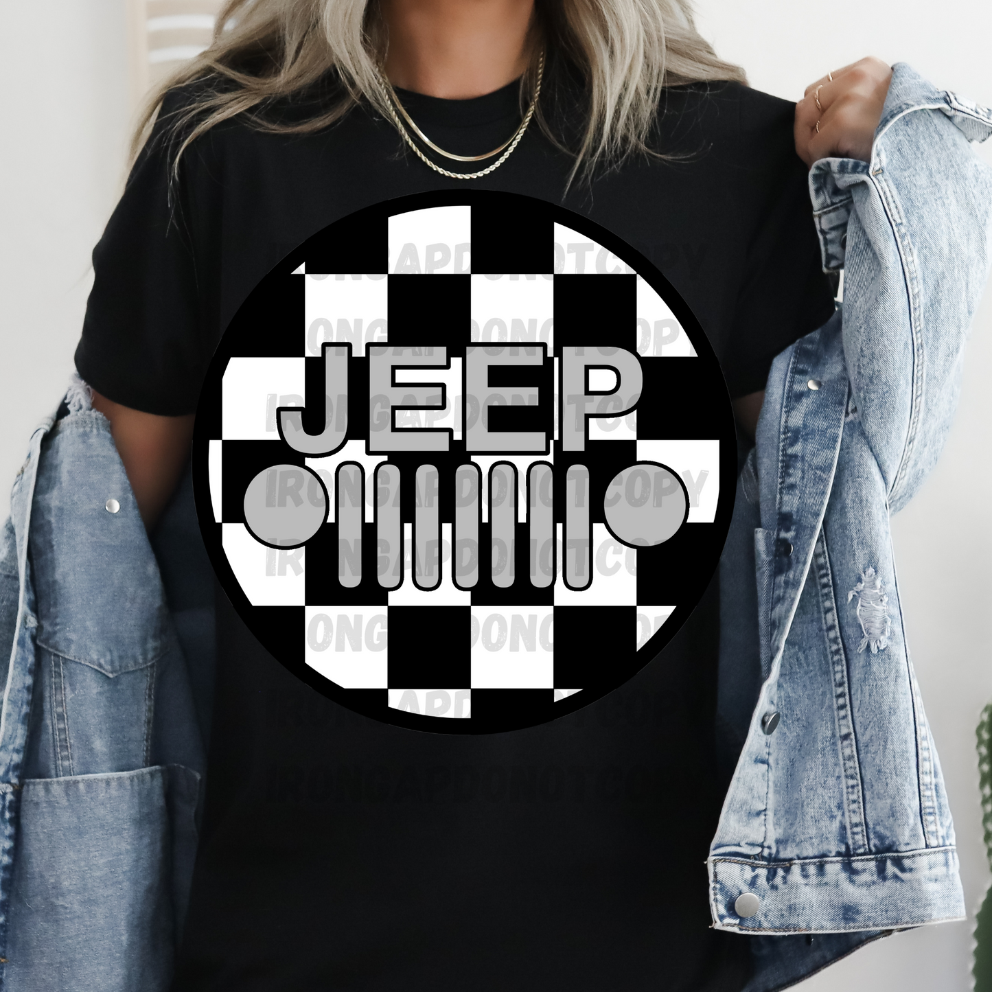 Checkered Print T-Shirt