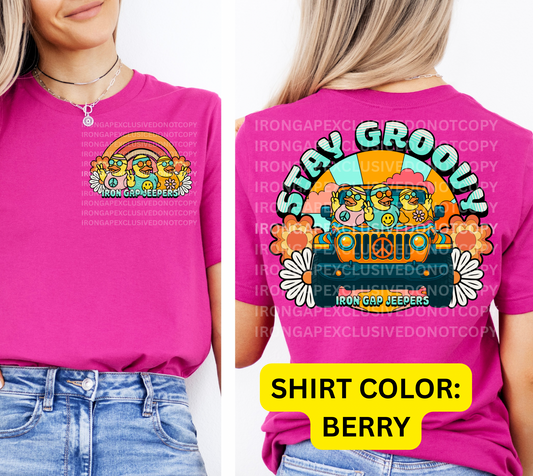Stay Groovy Iron Gap Exclusive Tee
