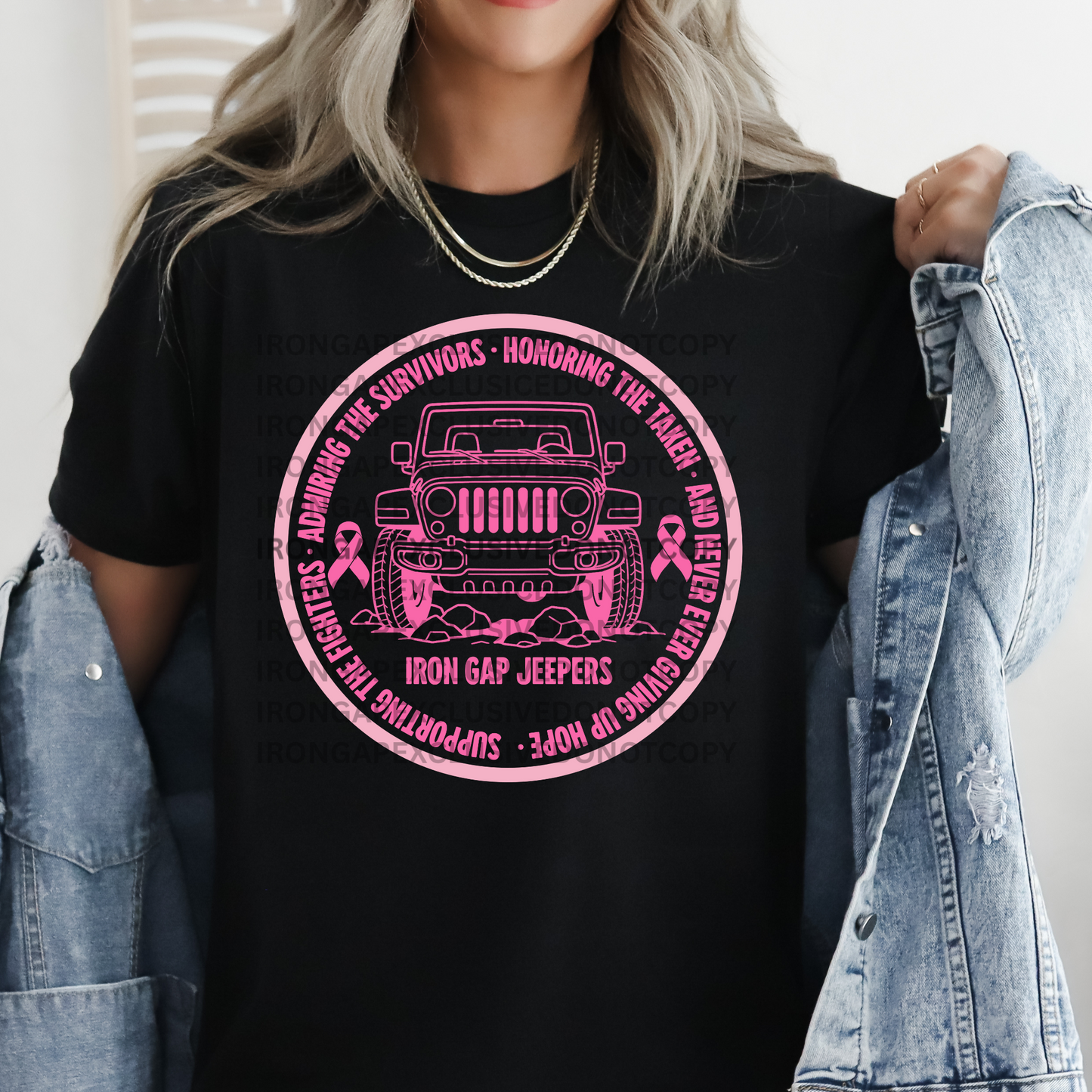 Breast Cancer Awareness Iron Gap Exclusive Tee
