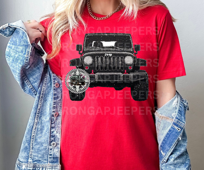 Rhinestone (FAUX) Tee (9 Color options)