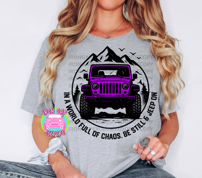 IN A WORLD FULL OF CHAOS Iron Gap Exclusive Tee (13 Design Colors)