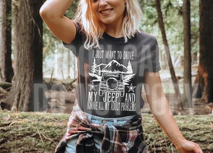 I Just Want To Drive My J**p T-shirt