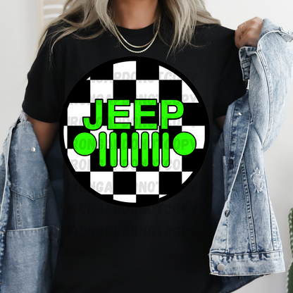 Checkered Print T-Shirt