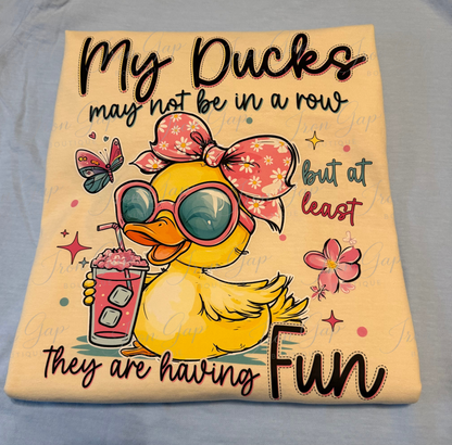 Ducks In A Row Tee