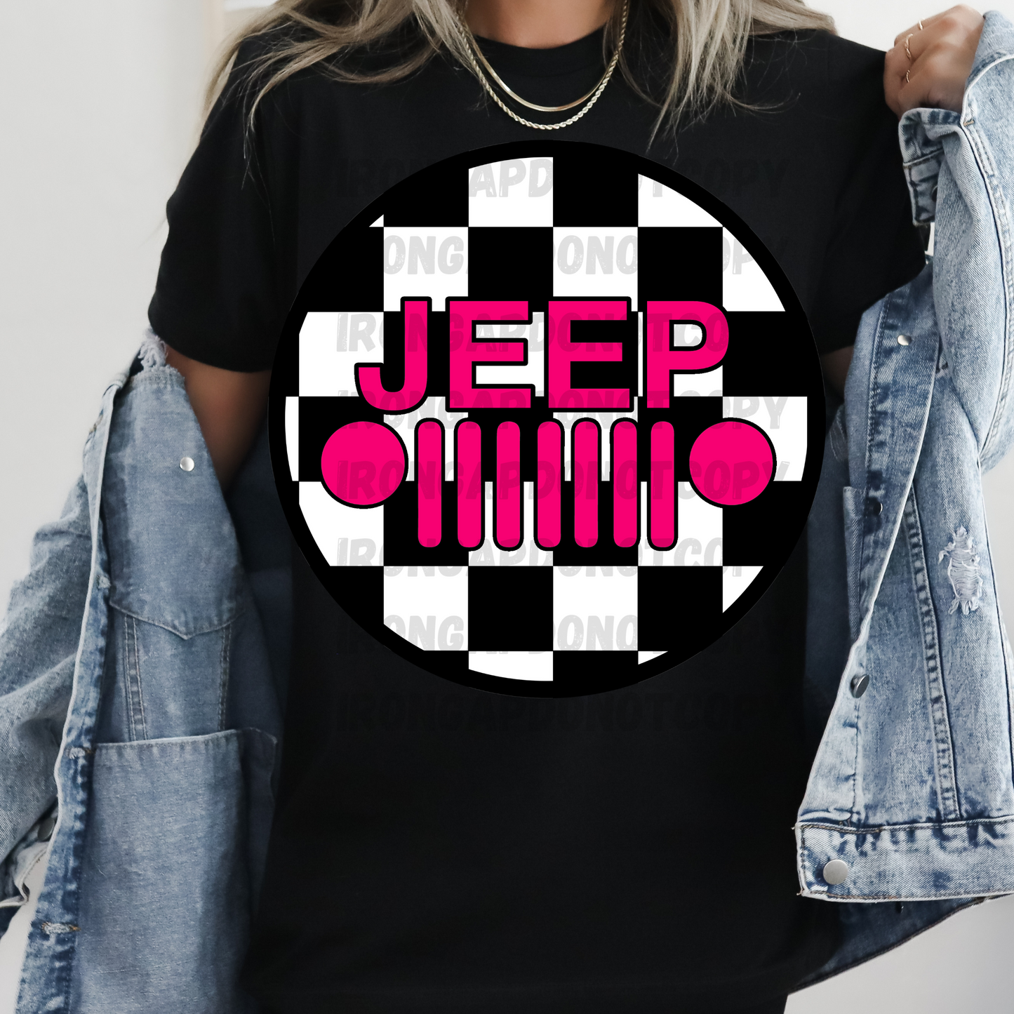 Checkered Print T-Shirt