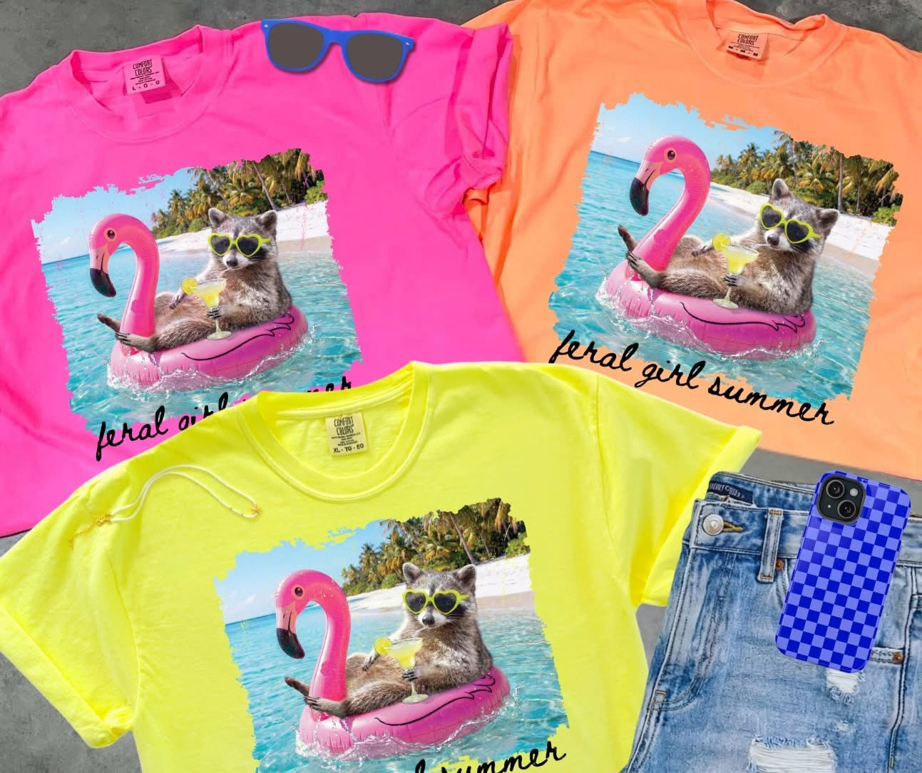Feral Girl Summer Comfort Color Tee