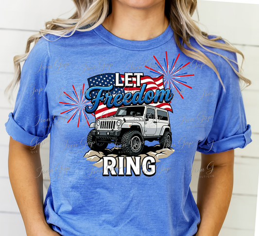 Let Freedom Ring Tee (Red J or White J)