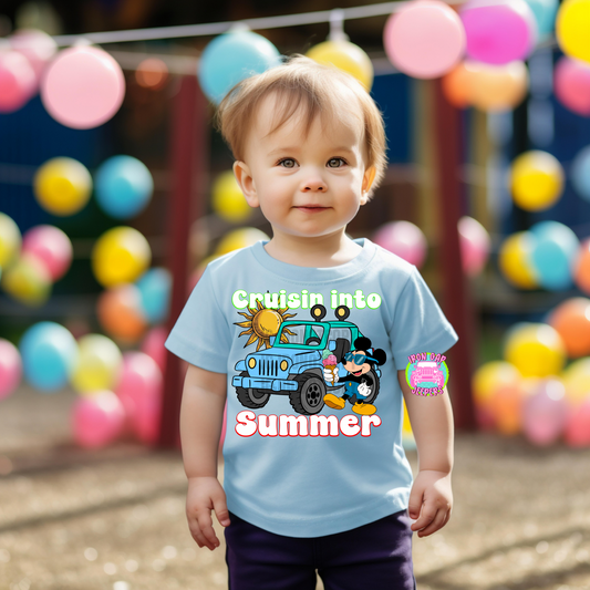 Crusin’ into Summer Tee-13 options(Toddler & Youth)