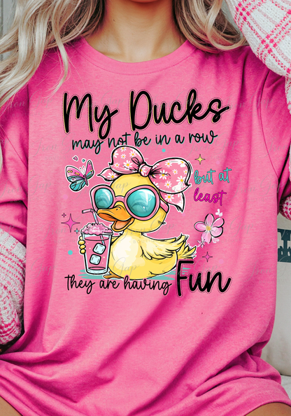 Ducks In A Row Tee