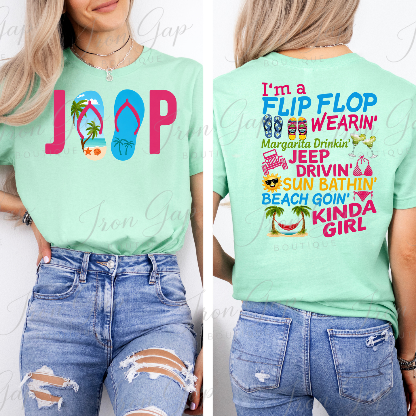 Beach Kinda Girl Tee (Front/Back Design)