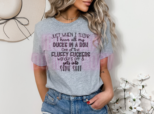 Ducks in a Row T-shirt