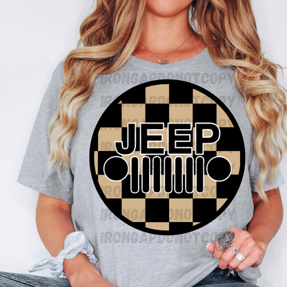 Checkered Print T-Shirt
