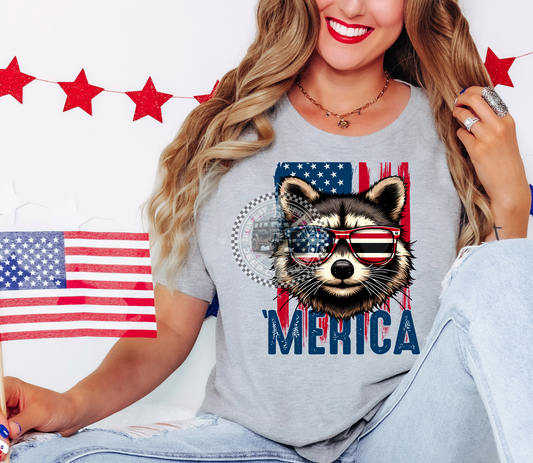 Merica Raccoon Tee