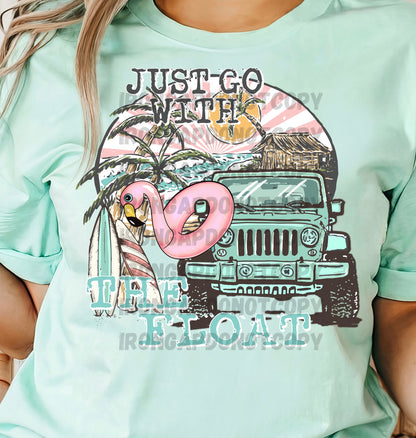 Go With The Float (Flamingo Float) T-Shirt