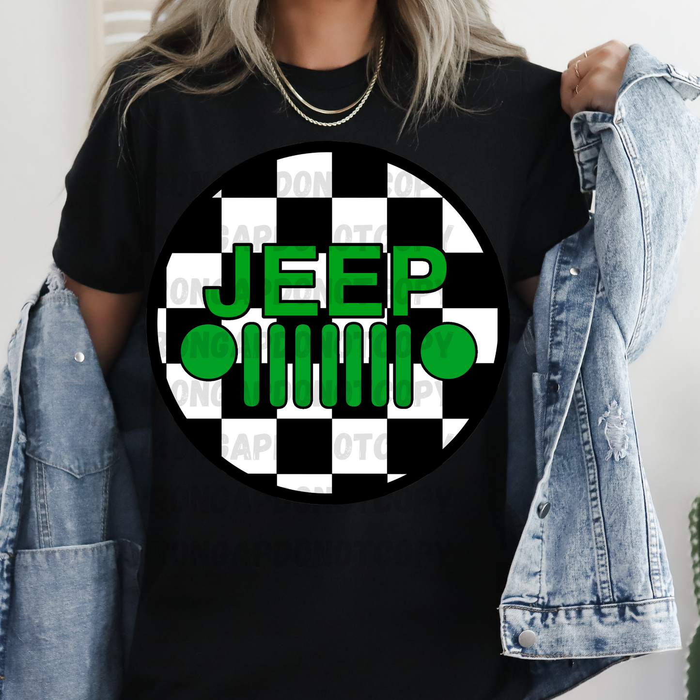 Checkered Print T-Shirt