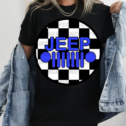 Checkered Print T-Shirt