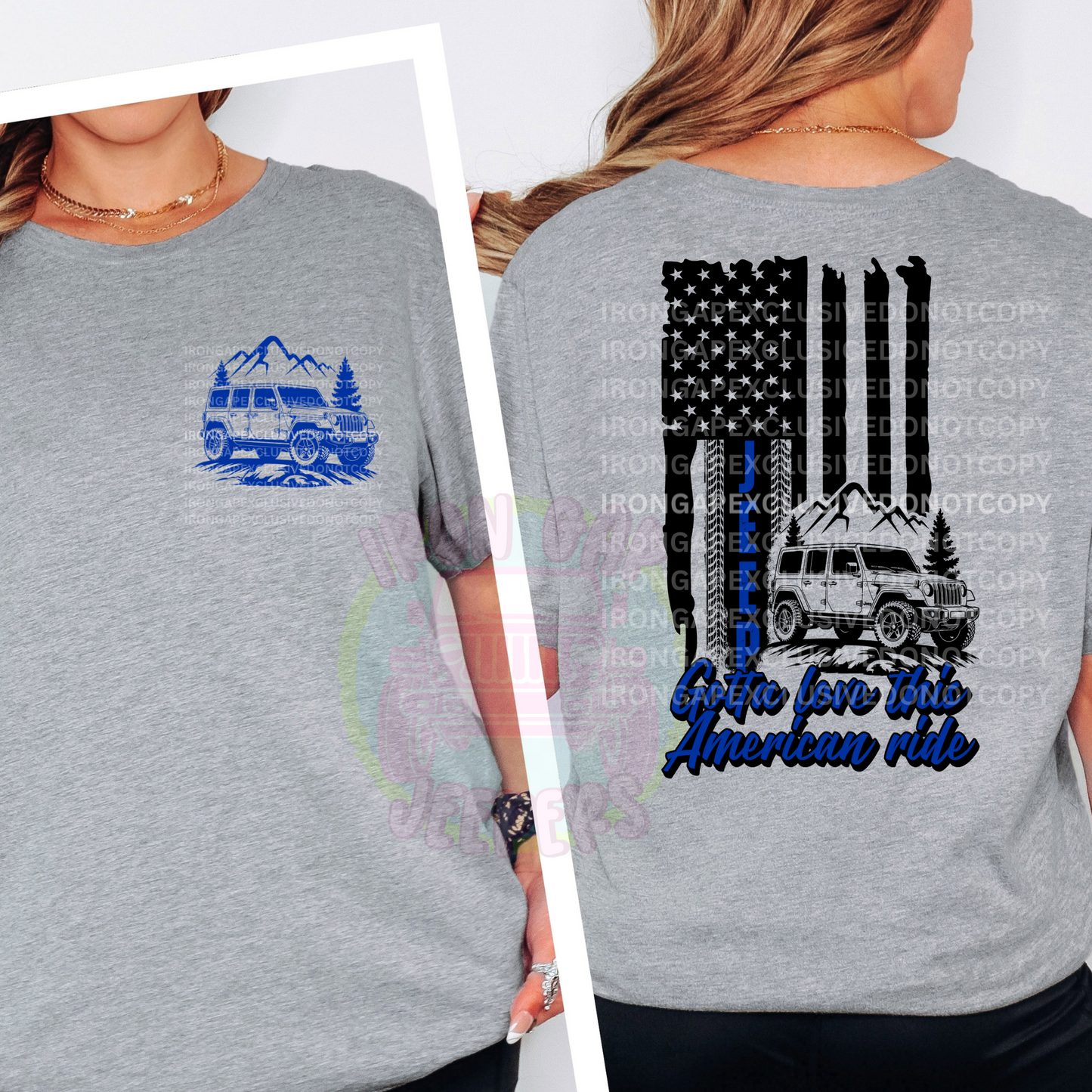 Gotta Love This American Ride Tee (EXCLUSIVE IRON GAP DESIGN WITH MULTIPLE COLOR OPTIONS)