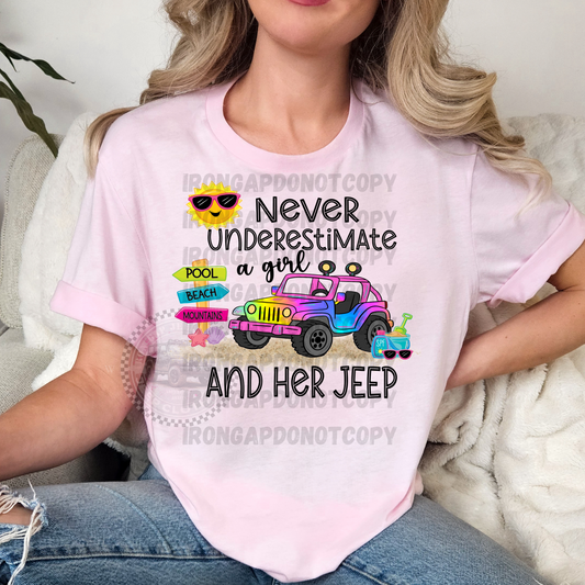 Just A Girl Beach Tee (Adult)