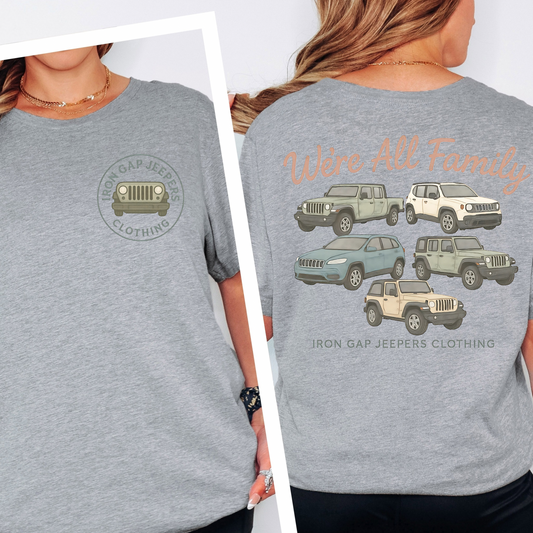 We’re All Family Tee (Front & Back design)