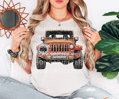 Rhinestone (FAUX) Tee (9 Color options)