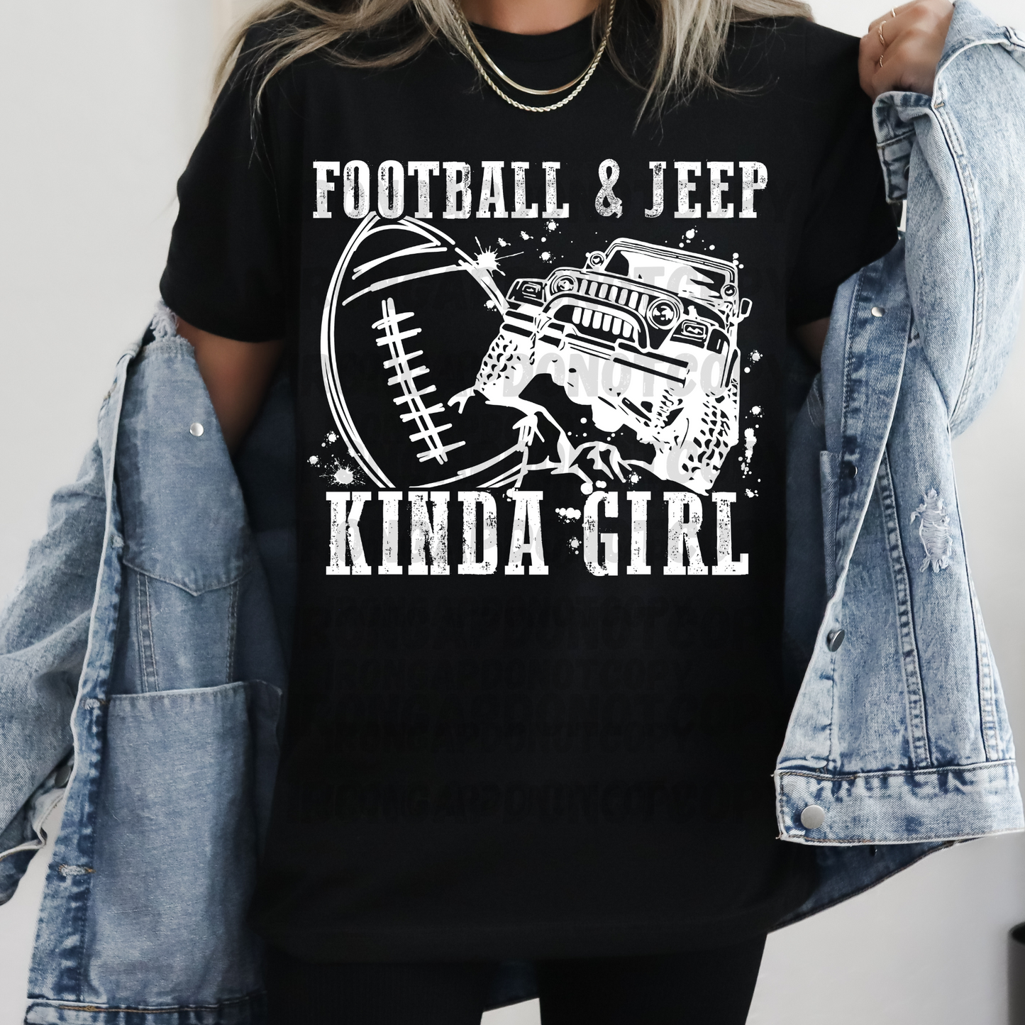 Football & J Kinda Girl Tee