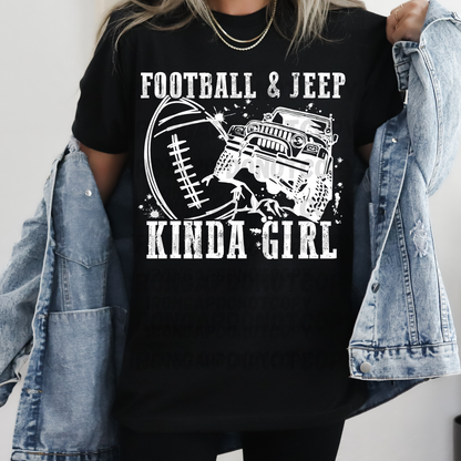 Football & J Kinda Girl Tee