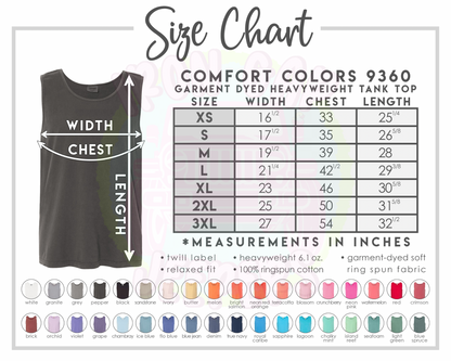 J Girl Comfort Color Tank Top