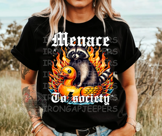 Raccoon Menace Tee