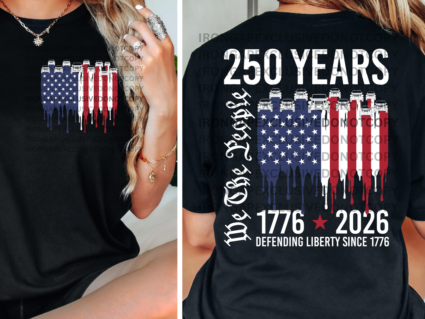 250 Years IRON GAP EXCLUSIVE Tee-Front Pocket/Back Design